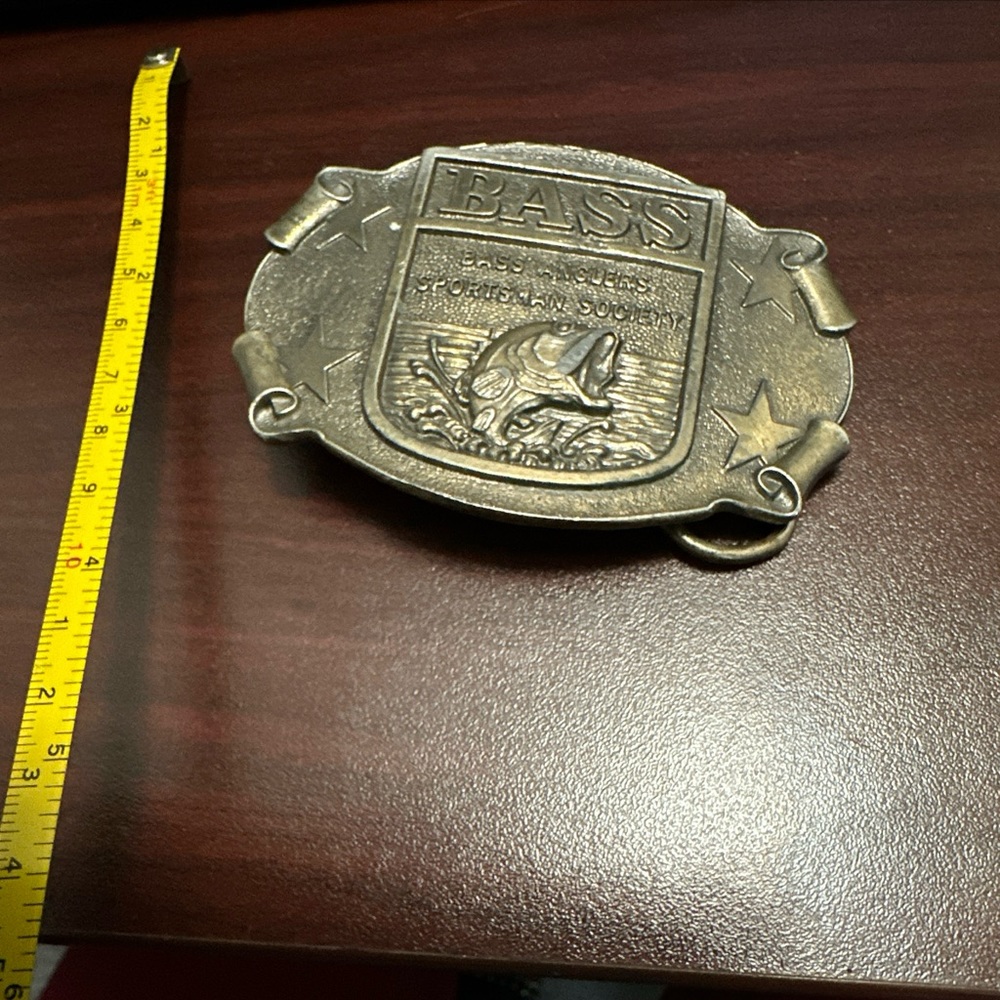 B.A.S.S BELT BUCKLE ANGLER’s SPORTSMAN’s SOCIETY FISHING